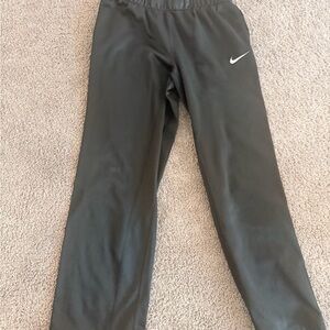 Nike Kids Black Joggers with White Logo